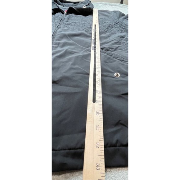 Preston & York II Jacket Womens 3X Plus Black Embroidered Artsy Full ZIp Coat - Picture 6 of 9